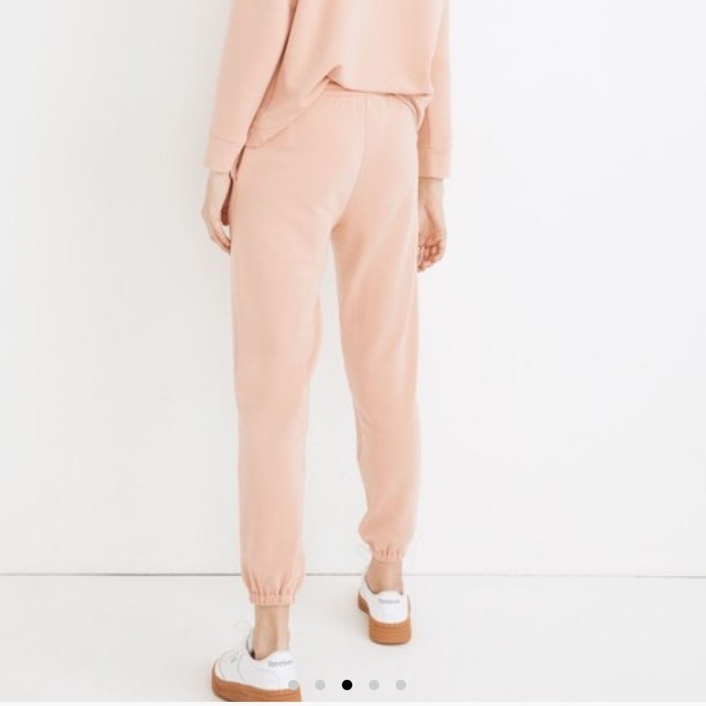 Madewell MWLSuperbrushed Easygoing Sweatpants - COLOR: Antique Coral - Picture 5 of 12